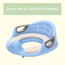 Load image into Gallery viewer, SWTROOM Potty Training Seat For Kids Boys Girls Toddlers Toilet Seat For Baby With Cushion Handle Backrest Toilet Trainer For Round And Oval Toilets