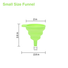 Load image into Gallery viewer, kibhous Kitchen Funnel Set Silicone Collapsible Foldable Funnel Kitchen Gadgets Canning Food Funnel for Wide Mouth Jar Large Medium Small 4 Pack