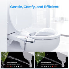Load image into Gallery viewer, Bidet Toilet Seat Attachment, Non-Electric Self Cleaning Bidet with Posterior & Feminine Wash, Bidet for Toilet with Adjustable Water Pressure and Brass Inlet