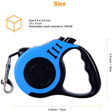 Load image into Gallery viewer, Meidong Retractable Dog Leash 16ft Heavy Duty Pet Walking Leash with Anti-Slip Handle 360° Tangle-Free One-Hand Brake Blue