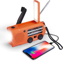 Load image into Gallery viewer, Mighty Rock 5000mAh Emergency Radio with Solar and Hand Crank Dynamo Charger Portable AM FM Weather Alert NOAA Multi-Band Radio with Flashlight USB Charger Smart Phone Charger for Hurricane Midland