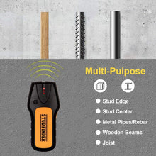 Load image into Gallery viewer, Cosmonic Wall Scanner Wall Detector Sensor with LCD Light Indicator & Sound Warning, for Wood Stud/Metal/Live AC Wire/Deep Detecting