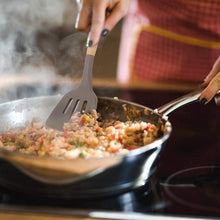 Load image into Gallery viewer, Silicone Cooking Utensils Set - Kitchen Utensil Set with Holder, Non-stick 464°F Heat Resistant BPA Free Wooden Handle Cooking utensil set 5pcs