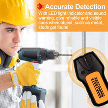 Load image into Gallery viewer, Cosmonic Wall Scanner Wall Detector Sensor with LCD Light Indicator & Sound Warning, for Wood Stud/Metal/Live AC Wire/Deep Detecting