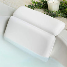 Load image into Gallery viewer, COSMONIC Bath Pillow Bathtub Spa Pillow 7 Powerful Suction Cups Bath Cushion for Tub Neck and Back Support Fits All Bathtub Hot Tub Home Spa