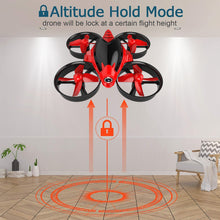 Load image into Gallery viewer, Upgrade Mini Drones for Kids and Beginners, RC Helicopter Support Headless Mode, Altitude Hold, 3D Flip, 3 Speed modes