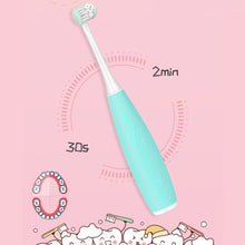 Load image into Gallery viewer, Rechargeable Kids Electric Toothbrush, 5 Modes With Memory, Fun & Easy Cleaning, 32000 Strokes, IPX7 Waterproof, 2-Min Timer for Age 2+, 2 Soft Bristles