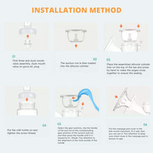 Load image into Gallery viewer, Manual Breast Pump, 150 ml Adjustable Suction Silicone Hand Pump Breastfeeding, Small Portable Manual Breast Milk Catcher Baby Feeding Pumps & Accessories, White