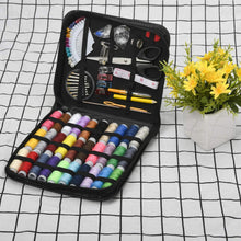 Load image into Gallery viewer, Sewing Kit for Adults and Kids - Small Beginner Set w/ Multicolor Thread, Needles, Scissors, Thimble & Clips - Emergency Repair and Travel Kits - Sewing Accessories and Supplies