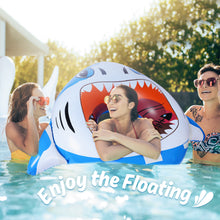 Load image into Gallery viewer, Inflatable Shark Pool Floats, Summer Ring Pool Floaties for Kids Adults, Inflatable Fun Water Toys for Parties in Pool & Beach