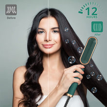 Load image into Gallery viewer, COSMONIC Hair Straightener Brush, Hot Curling Iron with 30s Fast PTC Ceramic Anti-Scald Adjustable Temperatures Double Ionic Hair Care Straight Heated Comb Perfect for Professional Salon at Home