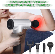 Load image into Gallery viewer, Massage Gun Muscle Therapy Gun Handheld Electric Deep Tissue Body Muscle Massager Cordless High Intensity Vibration Massage Percussion Massager with 6 Speed for Neck Back Relaxation
