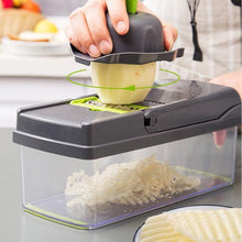Load image into Gallery viewer, COWIN Vegetable Chopper Dicer Cutter Grater Egg Slicer Onion Chopper Multifunction 14 in 1 with Container 8 Blade