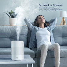 Load image into Gallery viewer, MOVSOU 2.5L Ultrasonic Humidifiers, Top Filling Humidifier, Diffuser with Cool Mist, Auto-Off, aromatherapy, and Night Light, Quiet Baby Humidifiers for Bedroom for Home and Office