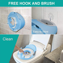 Load image into Gallery viewer, SWTROOM Potty Training Seat For Kids Boys Girls Toddlers Toilet Seat For Baby With Cushion Handle Backrest Toilet Trainer For Round And Oval Toilets