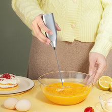 Load image into Gallery viewer, Milk Frother Egg Beater Electric Spring Head Milk Bubble for Large Cup of Milks Thick Creamy Foam Hot Cold Drinks Latte Cappuccino Foamed Coffee Drink