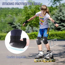 Load image into Gallery viewer, Meidong Skateboard Knee Pads Elbow Pad, Skate Pads 2 in 1 Protective Gear Set Four-piece Set for Skateboarding Skating Cycling Biking Bicycle Scooter