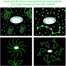 Load image into Gallery viewer, Meidong 361pcs Glow in The Dark Wall Stickers, Bright and Realistic Stars,Moon and Dots , Shining Decoration for children, Beautiful Wall Decals,DIY Decals for Kids Bedroom Room Ceiling (Green)