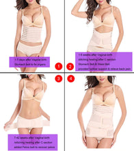 Load image into Gallery viewer, COSMONIC 3 in 1 Postpartum Support - Recovery Belly/waist/pelvis Belt Shapewear Slimming Girdle, Beige, One Size