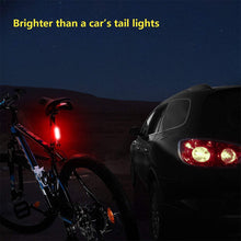 Load image into Gallery viewer, Bicycle Tail Light High Intensity Rear LED Accessories Fits On Any Road Bikes, Easy To Install for Cycling Safety Flashlight