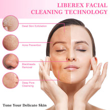 Load image into Gallery viewer, Facial Cleansing Brush Face Spin Brush USB Rechargeable Gentle Exfoliating with 3 Brush Heads Removing Blackhead Deep Cleansing Pink