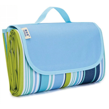 Load image into Gallery viewer, Picnic Mat 57''x79'' Picnic Blanket Striped Handy Beach Mat Sandproof and Waterproof for Picnic, Beaches, RVing, and Outings