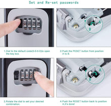 Load image into Gallery viewer, COSMONIC House Key Lock BoxKey Lock Box, 4 Digit Combination Storage Lockbox Wall Mounted for Realtors, Contractors