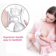 Load image into Gallery viewer, Manual Breast Pump, 150 ml Adjustable Suction Silicone Hand Pump Breastfeeding, Small Portable Manual Breast Milk Catcher Baby Feeding Pumps & Accessories, White