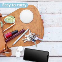 Load image into Gallery viewer, LED Lighted Travel Makeup Mirror, 1x/10x Magnification Compact Mirror, Portable for Handbag, Purse, Pocket, 3.5 inch Illuminated Folding Mirror, Handheld 2-Sided Mirror, Round, White