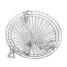 Load image into Gallery viewer, 3 Tier Hanging Fruit Basket, Modern Country Style Home Decor, Countertop Space Saver for Fruits or Vegetables (Silver)