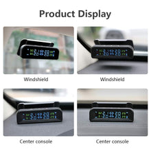 Load image into Gallery viewer, Tire Pressure Monitoring Systems, 6 Alarm Modes Wireless Solar Power and USB Charge with 4 External Sensors Real Time Pressure and Temperature Alarm Auto Safety Monitor for Trailer Car Truck