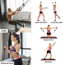 Load image into Gallery viewer, Resistance Bands Set (11pcs), Exercise Bands with Door Anchor, Handles, Waterproof Carry Bag, Legs Ankle Straps for Resistance Training, Physical Therapy, Home Workouts