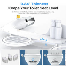 Load image into Gallery viewer, Bidet Toilet Seat Attachment, Non-Electric Self Cleaning Bidet with Posterior & Feminine Wash, Bidet for Toilet with Adjustable Water Pressure and Brass Inlet