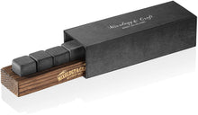 Load image into Gallery viewer, Beverage Chilling Stones Whiskey Stones Set of 9 White Granite Chilling Stones Gift Dad Father Husband Bro