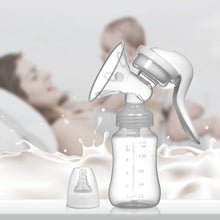 Load image into Gallery viewer, Manual Breast Pump, 150 ml Adjustable Suction Silicone Hand Pump Breastfeeding, Small Portable Manual Breast Milk Catcher Baby Feeding Pumps & Accessories, White