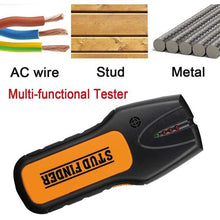 Load image into Gallery viewer, Cosmonic Wall Scanner Wall Detector Sensor with LCD Light Indicator & Sound Warning, for Wood Stud/Metal/Live AC Wire/Deep Detecting