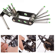 Load image into Gallery viewer, Cosmonic Bike Repair Kit with Bicycle Saddle Bag, 14 in 1 Multi Tool, Glueless Tire Tube Patches, Tire Levers Included, Practical Cycling Under Seat Pack Set