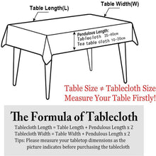 Load image into Gallery viewer, Meidong Linen Rectangle Tablecloth Table Cloth Rectangle/Oblong Heavy Weight Cotton Linen Dust-Proof Table Cover for Party Table Cover Kitchen Dinning in Gray, 55 x 71 Inch