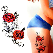 Load image into Gallery viewer, COSMONIC 12 Sheets Flowers Temporary Tattoos Stickers Multi-Colored Mixed Style Body Art Lasting Fake Tattoos Sexy Flowers Collection Waterproof for Women Girls Kids