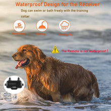 Load image into Gallery viewer, COSMONIC Dog Training Collar Rechargeable Waterproof Remote Dog Training Collar Beep Vibration Shock Electronic Collar Black