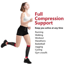 Load image into Gallery viewer, COSMONIC Calf Compression Sleeves Leg Compression Socks Calf Guard Pain Relief Black