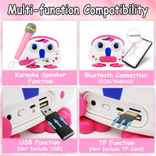 Load image into Gallery viewer, Cosmonic Karaoke Bluetooth Machine for Children with Microphone Karaoke Player Wireless Kid Singing Indoor and Outdoor Travel Activities Party Christmas Birthday Gifts for Children