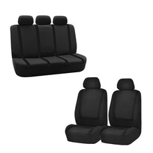 Load image into Gallery viewer, Car Seat Covers Automotive Front and Rear Split Bench Easy to Install for Most Cars Auto Truck Van SUV Black
