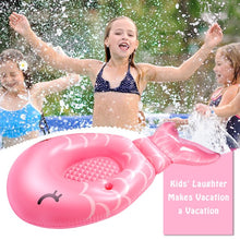 Load image into Gallery viewer, Inflatable Mermaid Pool Float, Fun Water Toy for Kids Adults Women, 86.6''×45.3''×17.7'' Giant Water Float for Summer Parties in Pools & Beach