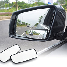 Load image into Gallery viewer, 1.4"*3.35" Blind Spot Mirror Oval Convex Stick-On Rear View and REAL Glass Mirrors- Rust Resistant, for Motorcycle, ATV, Boat, Car, SUV - WIDE ANGLE No More Blindspots(2 Pack)