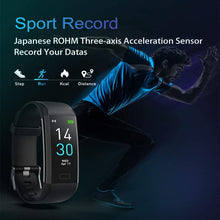 Load image into Gallery viewer, Meidong Fitness Tracker HR, Pedometer, Sleep Monitor, Vibrating Alarm, smart reminder, remote control selfie, health monitoring, exercise tracking, sleep analysis