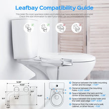 Load image into Gallery viewer, Bidet Toilet Seat Attachment, Non-Electric Self Cleaning Bidet with Posterior & Feminine Wash, Bidet for Toilet with Adjustable Water Pressure and Brass Inlet