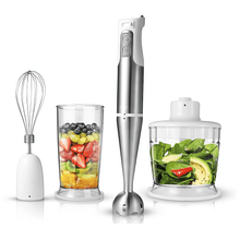 Load image into Gallery viewer, Mighty Rock Immersion Hand Blender Stick Blender Handheld Mixer for Soup Smoothie Baby Food BPA Free with Whisk Beaker Chopper Bowl
