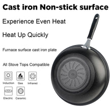 Load image into Gallery viewer, 12.6 Inch Kibhous Frying Pan with Lid, Nonstick Wok with Lid, Deep Stir Nonstick Pans, Die Cast Scratch Resistant, Smokeless Frying Pan with Glass Lid and Traditional Handle
