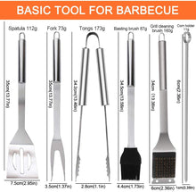 Load image into Gallery viewer, 21pcs Complete Grill Accessories Kit, the Very Best Grill Gift on Birthday Wedding - Professional BBQ Accessories Set for Outdoor Camping Grilling
